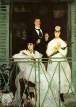 Копия картины "балкон" художника "мане эдуард"