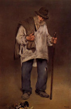 Репродукция картины "the ragpicker" художника "мане эдуард"