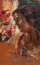 Репродукция картины "portrait of the artist`s wife" художника "маневич абрам"