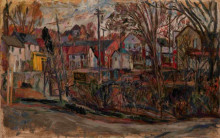 Копия картины "town street" художника "маневич абрам"