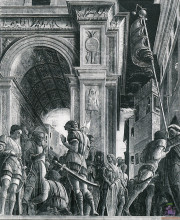 Репродукция картины "st. james the great on his way to execution" художника "мантенья андреа"