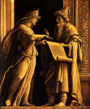Копия картины "a sibyl and a prophet" художника "мантенья андреа"