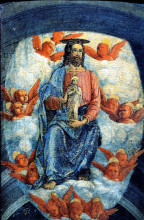 Картина "christ with the soul of the virgin" художника "мантенья андреа"