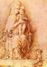 Репродукция картины "madonna and child.jpg" художника "мантенья андреа"