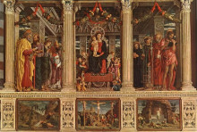 Репродукция картины "san zeno altarpiece" художника "мантенья андреа"