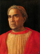 Репродукция картины "portrait of cardinal lodovico mezzarota" художника "мантенья андреа"