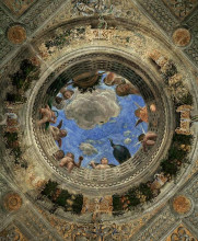 Картина "ceiling of the camera picta or camera degli sposi" художника "мантенья андреа"