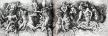 Репродукция картины "the battle of sea gods" художника "мантенья андреа"