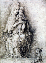 Репродукция картины "virgin and child" художника "мантенья андреа"
