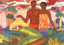 Копия картины "hawaiian boy and girl" художника "манукян арман"