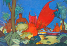 Репродукция картины "red sails" художника "манукян арман"