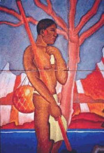 Репродукция картины "hawaiian figure" художника "манукян арман"