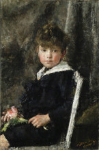 Картина "seated boy" художника "манчини антонио"