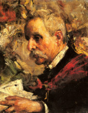 Картина "a portrait of the artist&#39;s father" художника "манчини антонио"