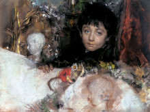 Картина "portrait of a young boy" художника "манчини антонио"