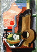 Копия картины "still life in front of the window" художника "маркусси луи"