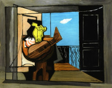 Копия картины "interior with balcony" художника "маркусси луи"