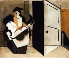 Картина "musician in an interior" художника "маркусси луи"