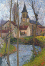 Картина "church in labastide du vert" художника "мартен анри"