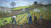 Копия картины "cultivation of the vines" художника "мартен анри"