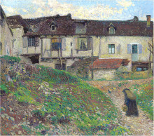 Картина "entering the village" художника "мартен анри"