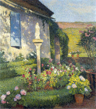 Репродукция картины "garden of labastide du ver in marquayrol" художника "мартен анри"