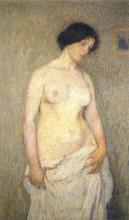 Репродукция картины "young nude woman" художника "мартен анри"