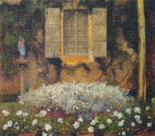 Репродукция картины "the window to the garden" художника "мартен анри"