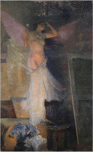Копия картины "the painter&#39;s muse" художника "мартен анри"