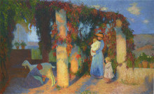 Копия картины "the pergola in marquayrol" художника "мартен анри"