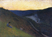 Копия картины "valley verde in crepuscule" художника "мартен анри"