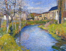 Репродукция картины "the labastide du vert in spring" художника "мартен анри"