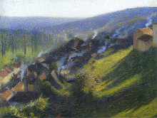 Картина "labastide du vert in afternoon" художника "мартен анри"