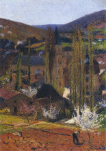 Картина "labastide du vert near presbytere" художника "мартен анри"