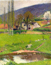 Картина "landscape near toulouse" художника "мартен анри"