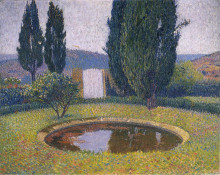 Копия картины "fountain in marquayrol" художника "мартен анри"