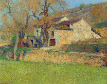 Картина "labastide farmhouse near labastide du vert" художника "мартен анри"