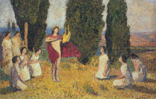 Картина "orpheus" художника "мартен анри"