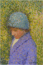 Копия картины "portrait of a young girl" художника "мартен анри"