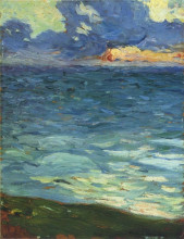 Копия картины "by the sea" художника "мартен анри"
