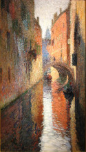 Картина "canal in venice" художника "мартен анри"