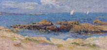 Репродукция картины "near saint malo" художника "мартен анри"