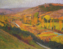 Картина "valley in labastide du vert" художника "мартен анри"