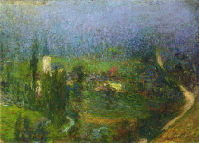 Картина "view of labastide du vert" художника "мартен анри"