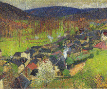 Репродукция картины "view of labastide du vert" художника "мартен анри"