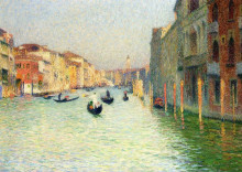 Картина "gondolas in venice" художника "мартен анри"