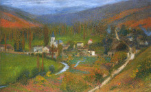 Копия картины "view of labastide du vert" художника "мартен анри"