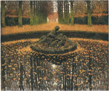 Картина "fountain of the versailles queen" художника "мартен анри"