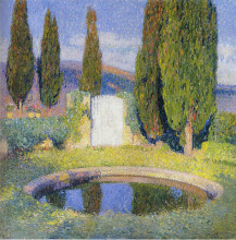 Репродукция картины "fountain" художника "мартен анри"