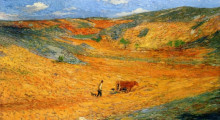 Репродукция картины "farmer" художника "мартен анри"
